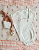 Loved organic long sleeve bodysuit by tenth & pine