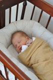 Lush Linen Oversized Swaddle in Gold