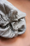 Mist Pure Linen Fitted Cot Sheet