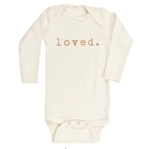 Loved organic long sleeve bodysuit by tenth & pine